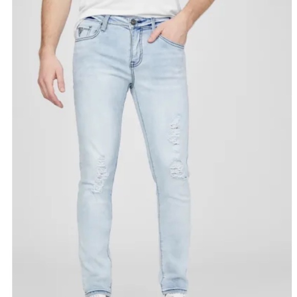 Guess Sammy Super Stretch Skinny Destroyed Jeans - Picture 1 of 15